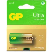 GP - Ultra Alkaline C -paristot, 14AU/LR14, 1,5V, 2 kpl.