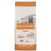Nature´s Variety Original Med/Max Adult Turkey viljaton kuiva koiranruoka, 12 kg
