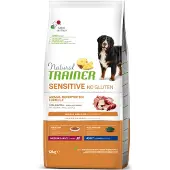 NATURAL TRAINER 2x 12kg Sensitive No Gluten Adult Medium/Maxi with Duck Trainer Natural koiran kuivaruoka