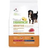 NATURAL TRAINER Koiran kuivaruoka karitsalla Natural Trainer Sensitive No Gluten keskikokoisille ja suurille roduille, 3 kg