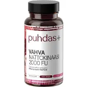 Puhdas+ Vahva Nattokinaasi 2000 FU ravintolisä