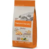 Nature's Variety Selected Sterilized Chicken viljaton kuivaruoka steriloiduille kissoille, 7 kg