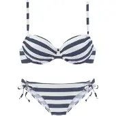 Venice beach Bikini laivastonsininen / valkoinen