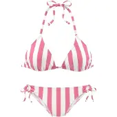 Venice beach Bikini vaaleanpunainen / valkoinen