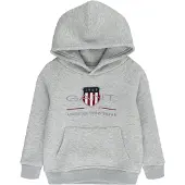 Gant Archive Shield Raglan Hoodie - Grey - 92