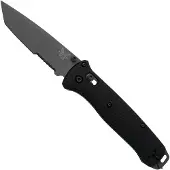 Benchmade Bailout, 537SGY-03, CPM-M4 Partly Serrated, Black Aluminium, pocket knife