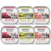 Wolf of Wilderness 6x300g Adult Wild Mixpack märkä viljaton koiranruoka