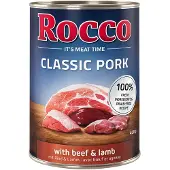 Rocco 12x400g Classic sianliha, naudanliha ja kana koiranruoka