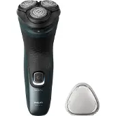 Philips Shaver 3000X Series X3052/00 Sähköparranajokone märkä- ja kuiva-ajoon, Parranajokone kääntyvällä päällä, Musta, Vihreä, PowerCut blade syst...