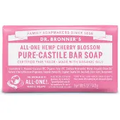 Dr. Bronner’s All-One Hemp Cherry Blossom Pure-Castile Bar Soap 1