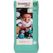 Bambo Nature housuvaipat NATURE koko 6 Tall 18+ kg 38 kpl, BAMBN0182