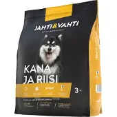 Jahti & Vahti Kana ja Riisi 3 kg koiran täysravinto