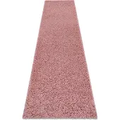 Rugsx Alfombra, alfombra de pasillo SOFFI shaggy 5cm rosado - para la cocina, entrada, pasillo 70x300 cm