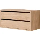 New Works Kaappi Laatikoilla - Hyllyjärjestelmät (modulaariset) Puu Tammi - 42043