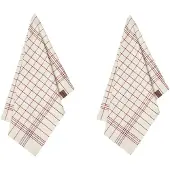 Humdakin 2-pack Christmas Keittiöpyyhe - Keittiöpyyhkeet Luomupuuvilla Punainen - 628-202