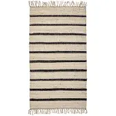 House Doctor Rug, Hdsima, Black, Natural - Beige - 140X70CM