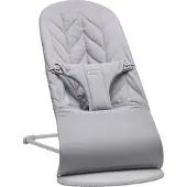 BabyBjörn Bouncer Bliss, Woven, Petal Quilt, Light Grey - Grey - ONE SIZE