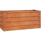 vidaXL Korotettu istutuslaatikko, ruosteenvärinen, 100x40x45 cm, Corten-teräs