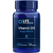 Life Extension - D3-vitamiini, 1000 IU, 25 mcg, EU-versio (250 kapselia)