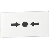 Schneider ELECTRIC ESMI - PALOILMOITINTARVIKE - PALOPAINIKKEEN LASI KG1 EN54, VAIHTOLASI MCP-, EPP-, KR-, KSR- JA WR- PAINIKKEILLE, EN54 SYMBOLILLA, K (FFS06424900EN)