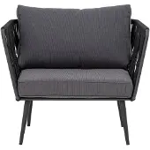 Bloomingville Pavone loungetuoli Black