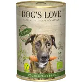Dog´s Love 6x400g Bio Vegan luomu vihreä Dog's Love koiran märkäruoka
