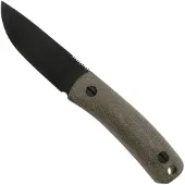 Knafs Co. Lulu -00251, Black CPM MagnaCut, Green Canvas Micarta, fixed knife