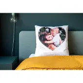 Smartphoto Tyynynpäällinen polyesterista sisätyynyllä. Nelikulmio L. painatus edessä ja takana