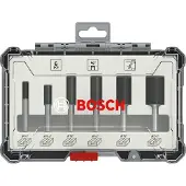 Bosch Jyrsinteräsarja HM urajyrsimet 1/4", 6-os.