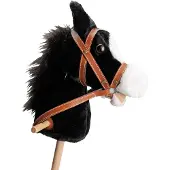 Playwood Wooden Hobby Horse with Sound - Black
