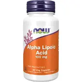 Now Alfa-lipoiinihappo 100 mg - 60 Veg-kapselia