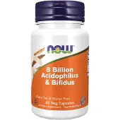 NOW,NOW Foods,NOW,NOW Foods 8 miljardia Acidophilus & Bifidus - 60 kapselia