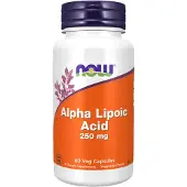 NOW,NOW Foods,NOW,NOW Foods Alfa-lipoiinihappo, 250 milligrammaa - 60 kapselia