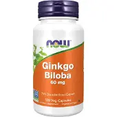 Now Ginkgo Biloba, 60 mg - 120 kasviskapselia