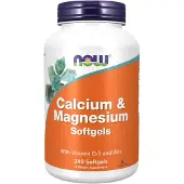NOW,NOW Foods,NOW,NOW Foods Kalsium ja magnesium yhdessä D-vitamiinin ja sinkin kanssa - 240 pehmeää kapselia