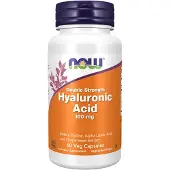 Now , Hyaluronic Acid With L-Proline, Alpha Lipoic Acid and Grape Seed Extract, 100 mg, 60 Veg Capsules