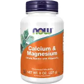 NOW,NOW Foods,NOW,NOW Foods Kalsium ja magnesium, sitraattijauhe D3-vitamiinilla - 227g