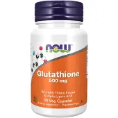 NOW,NOW Foods,NOW,NOW Foods Glutationi, maitohorsman uute & alfalipoiinihappo, 500 mg - 30 kasviskapselia