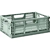 3 Sprouts Modern Folding Crate - Large - Green - 43.5CM X 29.4CM X 17.9CM