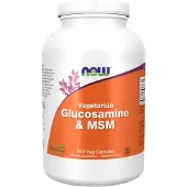 Now Glukosamiini & MSM Kasvissyöjille - 240 kasviskapselia