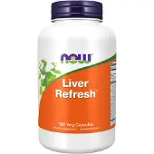 NOW,NOW Foods,NOW,NOW Foods Leverin virkistys - 180 kasviskapselia