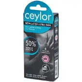 Ceylor Non-Latex Ultra Thin – Superohuet ja Lateksittomat Kondomit 6 pcs