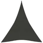 vidaXL Aurinkopurje 160 g/m² antrasiitti 3x4x4 m HDPE