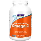 NOW,NOW Foods,NOW,NOW Foods Omega-3 Molekyylisti puhdistettu - 500 pehmeää kapselia