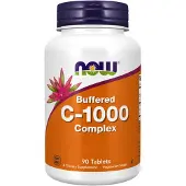 Now C-vitamiini 1000-kompleksi - Puskuroitu 250 mg bioflavonoideilla - 90 tablettia
