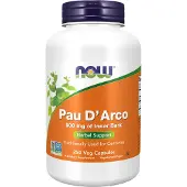 Now , Pau D' Arco, 500 mg, 250 Veg Pillereitä