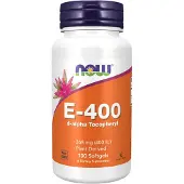 Now E-400-vitamiini D-alfa-tokoferyyli - 100 pehmytkapseliä - 100 pehmytkapseliä