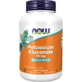 Now , Kalium Gluonaaatti, 99 mg, 250 Tabletteja