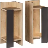 Decortie Ela vuodekaappi - tammi, antrasiitti