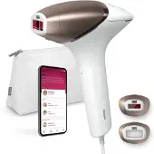Philips Lumea Prestige Lumea IPL 8000 Series BRI945/00 IPL-ihokarvanpoistolaite, jossa SenseIQ-tekniikka, IPL-valoimpulssi, Vaaleanpunainen, Valkoinen